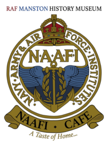 logo of the NAAFI (a taste of home)