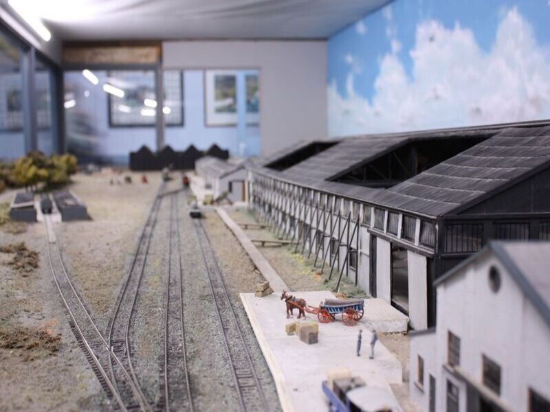 diorama and models representing of Manston railway